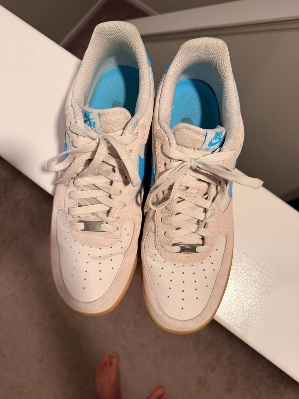 Nike Air Force 1 LV8 Phantom Baltic Blue Gum